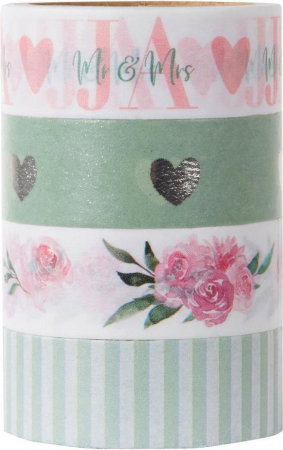 GB BANDA ADEZIVA DECORATIVA 15MM*3M TAPE LOVE MR&MRS 10628/10629 [0]