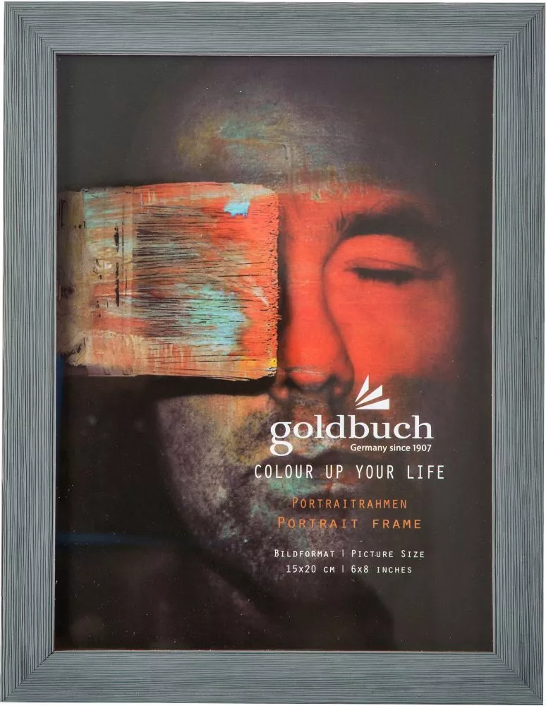 Rame - GB RAMA FOTO PLASTIC CU SUPORT 15*20CM ASPECT LEMN COLOR UP GRI INCHIS 910804