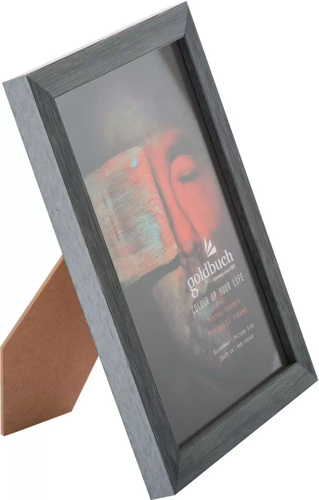 GB RAMA FOTO PLASTIC CU SUPORT 15*20CM ASPECT LEMN COLOR UP GRI INCHIS 910804 [1]
