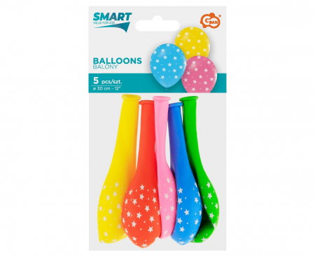 GOD BALOANE LATEX Balloons Stars, 30cm, mix 5/set GZ-Gwz5 [2]
