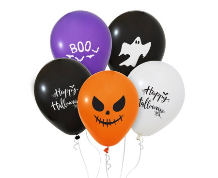 BALOANE LATEX Happy Halloween, mix, 30cm, 5/set GZ-HAL5 [0]