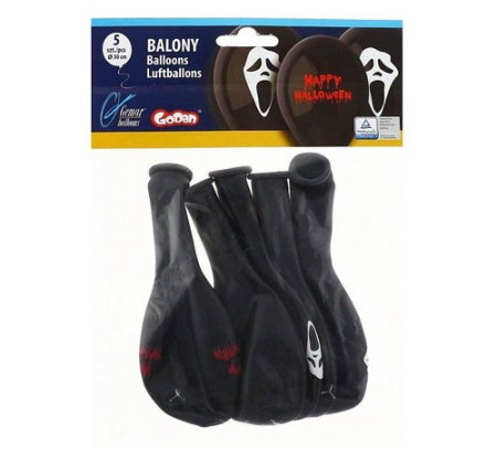BALOANE Premium balloons, Scary Halloween, 30cm 5/set GB/PG19 [1]