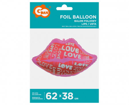 GOD BALON FOLIE ALUMINIU Lips&Love, 62*38cm FG-HULO [1]