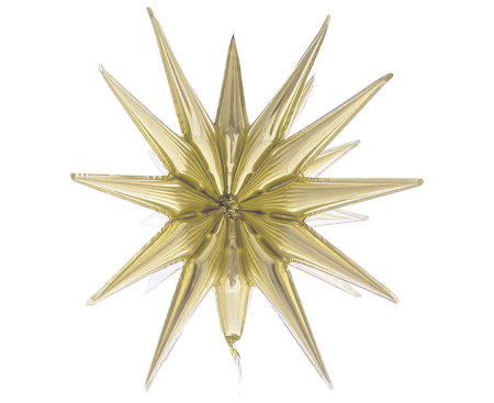 BALON FOLIE ALUMINIU Star 3D, champagne, 50cm FG-G3SZ [1]