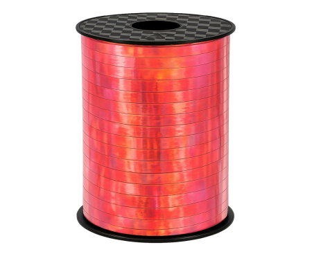DE SEZON - RAFIE PLASTIC LUCIOASA 0.5cm*458m, rosu iridescent GT-5IP01