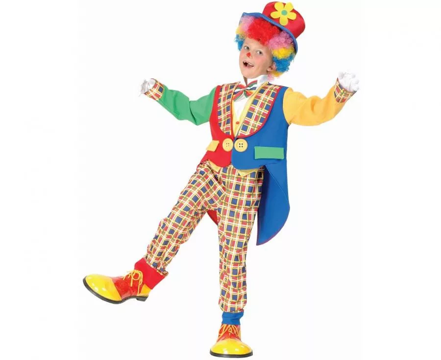 GOD COSTUM PENTRU COPII 110/120CM COLORFUL CLOWN SL-KW11 [0]