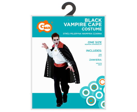 COSTUM PT ADULTI VAMPIR, NEGRU, MARIME UNIVERSALA SL-PWCU [3]