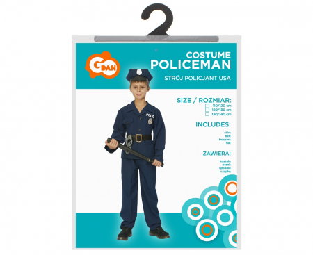 GOD COSTUM PT COPII 110/120 CM, POLITIE SL-PU11 [1]