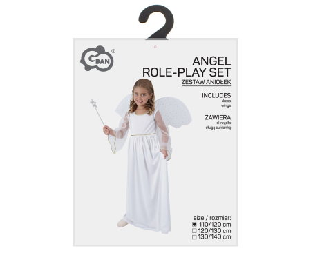 COSTUM PT COPII 110/120cm, rochie lunga, aripioare SL-AN11 [1]