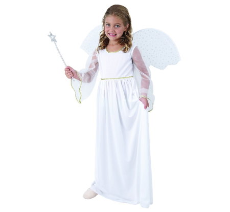 Costume/ Costumatii Craciun si accesorii - COSTUM PT COPII 110/120cm, rochie lunga, aripioare SL-AN11