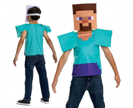 Costume Party - GOD COSTUM PT COPII S 5-6 ANI STEVE ESSENTIAL-MINECRAFT 162429L-20L