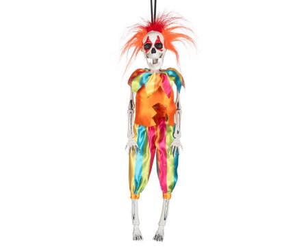 DE SEZON - DECORATIUNE SUSPENDATA HALLOWEEN SKELETON CLOWN 80CM 73200