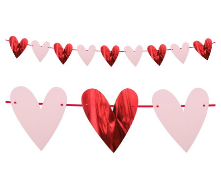 GHIRLANDA DIN HARTIE Hearts, 200cm PF-GPSB [2]