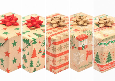 Hartie Ambalaj Christmas - HARTIE AMBALAJ 200*70CM MOTIV CRACIUN KRAFT P2_KRAFT_GW_5
