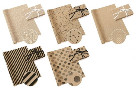 Hartie de Ambalat - HARTIE AMBALAJ PAW 200*70CM KRAFT 5 MIX AGPE100009