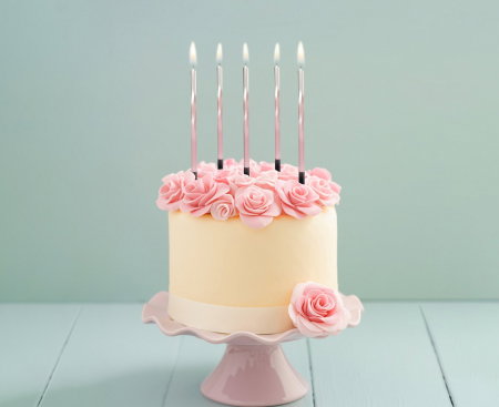 GOD LUMANARI TORT Ombre, pink/white, 15cm 5/set 7C-SSOR [1]