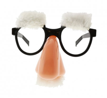 GOD OCHELARI PARTY PROFESOR CU NAS, MUSTATA SI SPRANCENE ALBE HC13715 [1]