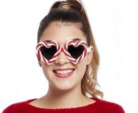 Accesorii costume kids - GOD OCHELARI PARTY SWEET HEARTS GLITTER NP-OSOC