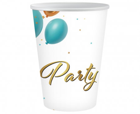 Farfurii/ Pahare/ Servetele/ Paie/ Tacamuri/ Fete masa - GOD PAHARE CARTON Party, 250ml, 6/set PG-KPAR
