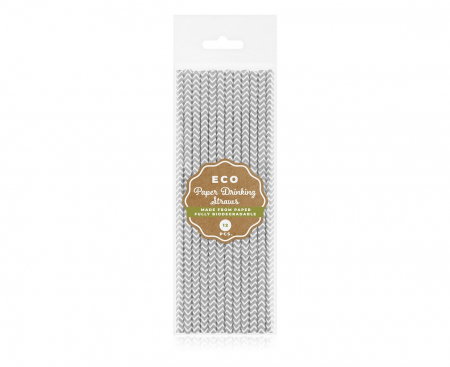 GOD PAIE DIN HARTIE PENTRU BAUTURI silver pattern, 6x197mm 12/set SG-RPSRSZ12 [1]