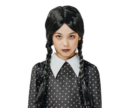 PERUCA NEAGRA CU CODITE IMPLETITE WEDNESDAY SL-PCWG [0]