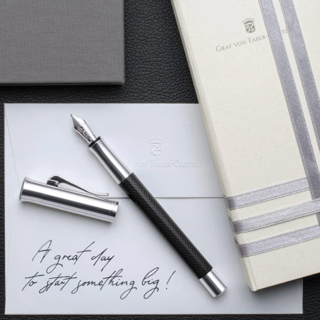GRAF STILOU GUILLOCHE NEGRU M GRAF VON FABER-CASTELL GF146540 [4]