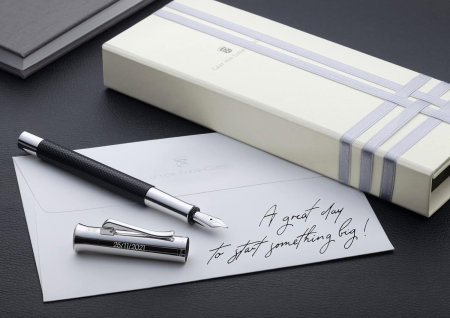 GRAF STILOU GUILLOCHE NEGRU M GRAF VON FABER-CASTELL GF146540 [3]