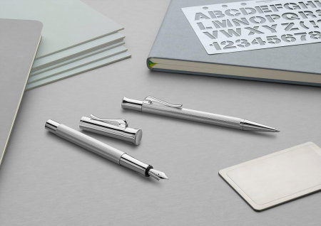 GRAF STILOU GUILLOCHE RODIUM F GRAF VON FABER-CASTELL GF146591 RH [1]