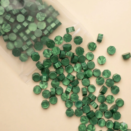 Sigilii ceara si stampile pentru sigilii - Granule Ceară Verde Amazonit 100buc/set pentru Sigilii - ipb.ro
