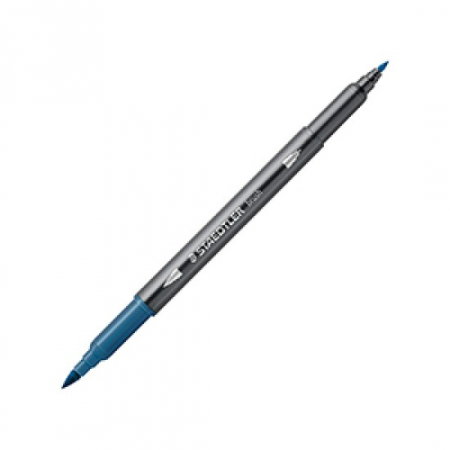 Markere creative 2 capete - GRI CARIOCA STAEDTLER TIP PENSULA AQUARELL 2 CAPETE ALBASTRU VERZUI 3001-63