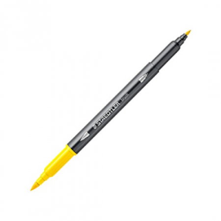 Markere creative 2 capete - GRI CARIOCA STAEDTLER TIP PENSULA AQUARELL 2 CAPETE GALBEN  3001-1