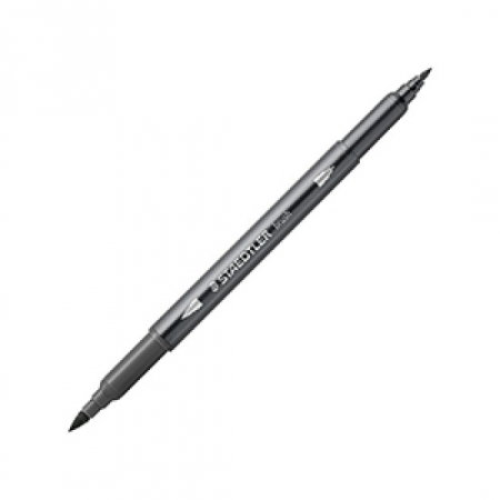 Marker tip pensula - GRI CARIOCA STAEDTLER TIP PENSULA AQUARELL 2 CAPETE GRI 3001-8
