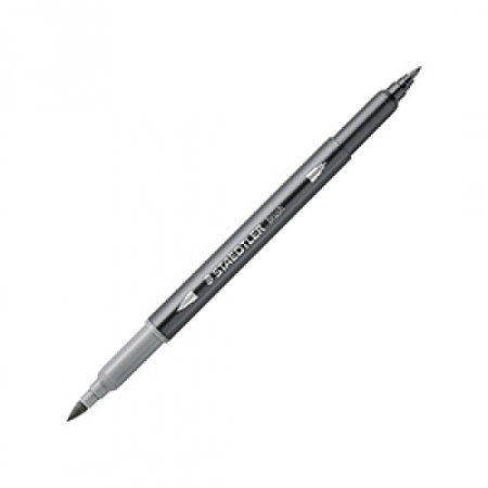 Markere creative 2 capete - GRI CARIOCA STAEDTLER TIP PENSULA AQUARELL 2 CAPETE GRI DESCHIS 3001-82