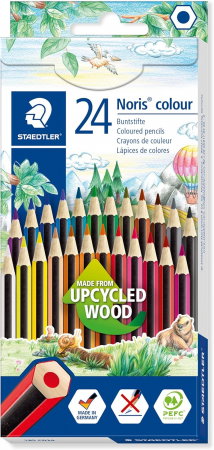 Creioane colorate - GRI CREIOANE COLORATE  STAEDTLER WOPEX NORIS 24/SET ST-185-CD24
