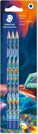 Creioane - GRI CREION GRAFIT STAEDTLER MULTIVERSE EDITION 2 3/SET ST-170-BK3E2-1