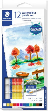 Set acuarele tempera - GRI TEMPERA STAEDLER APA 12/SET STH-8880-C12