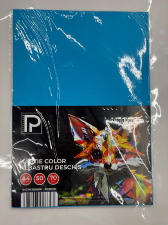 Hârtie Color A4 50/Set 70gr Albastru Deschis 11300032 Paperland [1]
