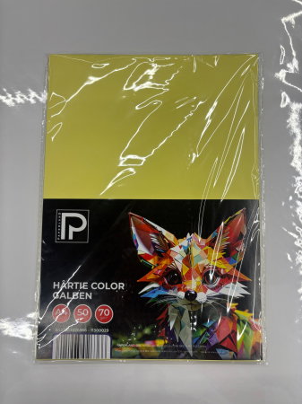 Hârtie Color A4 50/Set 70gr Galben 11300029 Paperland [1]