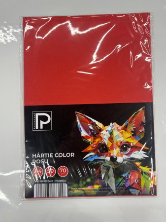 Hârtie Color A4 50/Set 70gr Roșu 11300034 Paperland [1]