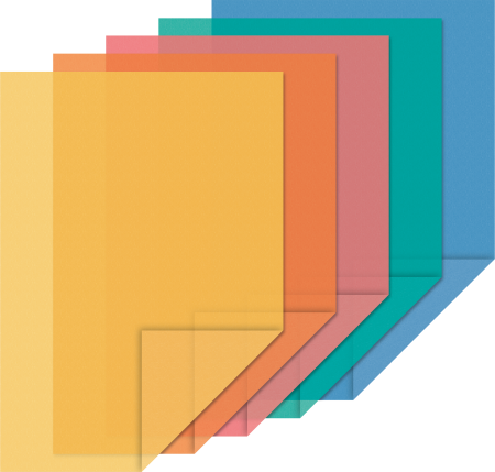 Hartie Color Transparenta A4 115g 10/set Heyd [1]