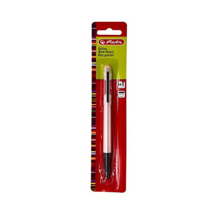 Stilouri si Rollere cu Cerneala - STILOU HERLITZ NEW BASIC PENITA ASCUNSA M ROZ PASTEL 9479470/400205207