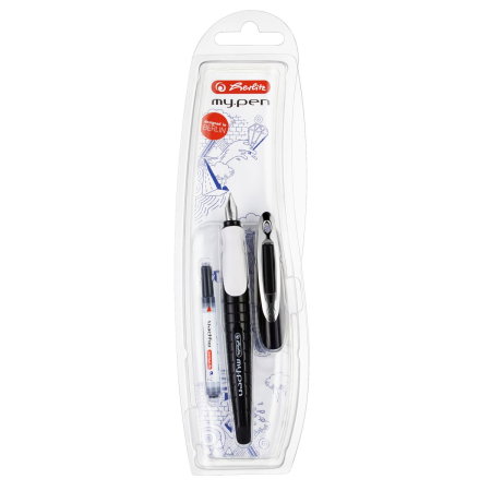 Stilouri si Rollere cu Cerneala - HE STILOU HERLITZ MYPEN NEGRU/ALB PENITA M 10999746