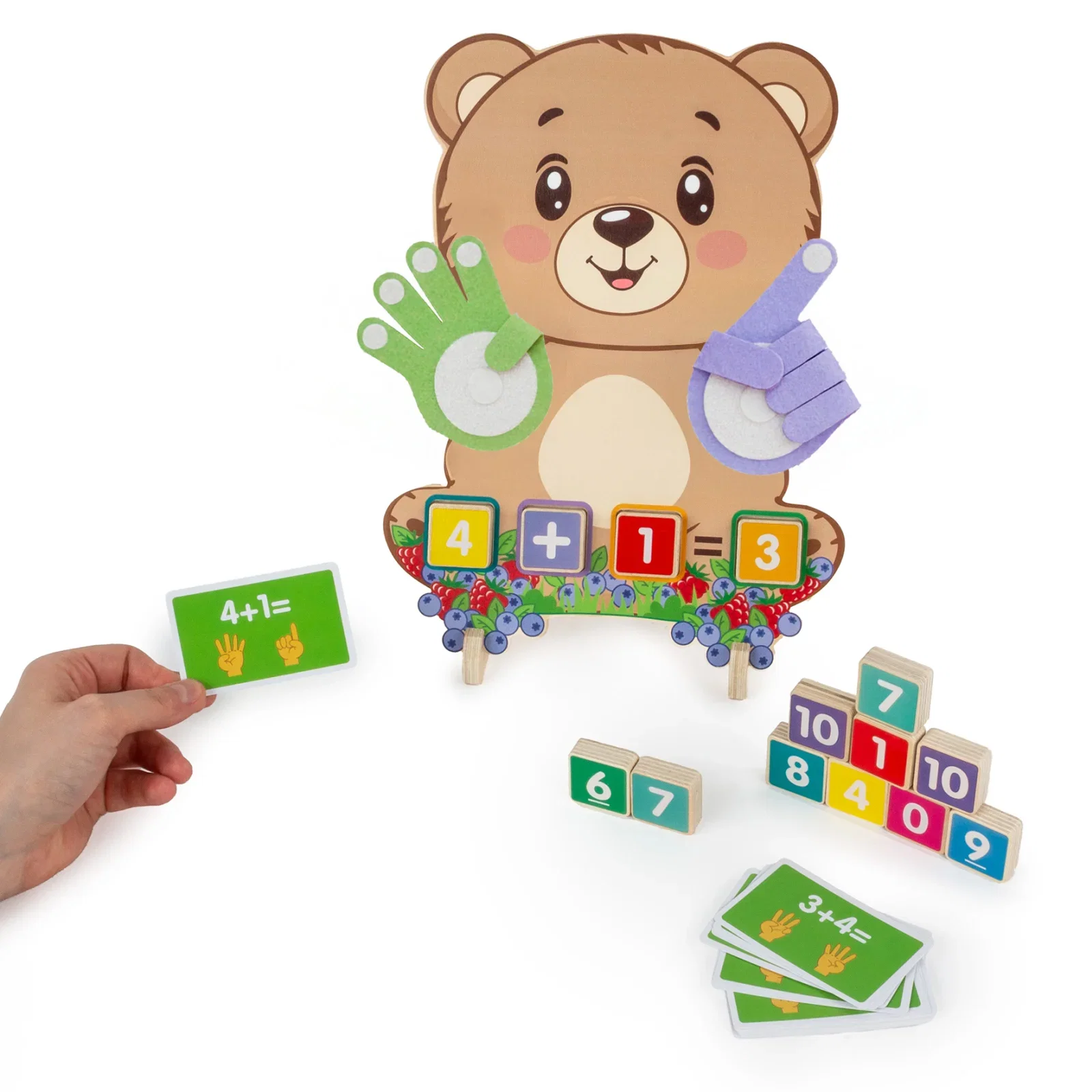 Joc Educativ Matematică Fetru Kidea Ursuleț [4]