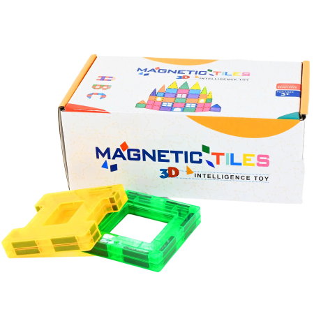 Joc Inteligent 3D - 32 Piese Magnetice Educative STEM 26202 [1]