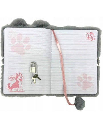 Jurnal cu Lacăt 3D A5 My Little Friend Husky Puf 96 File [1]