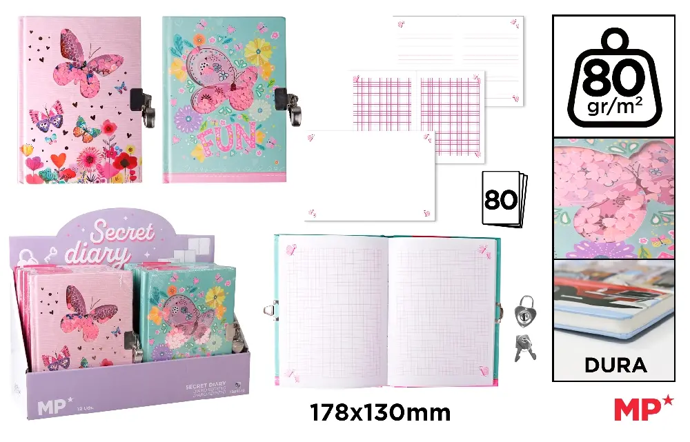 JURNAL CU LACAT IPB 178*130MM 80F CERVANTES FLUTURI PB891-10 [2]