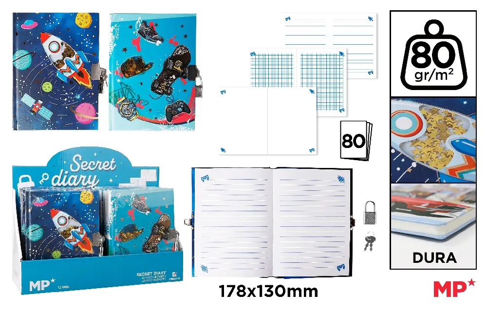JURNAL CU LACAT IPB 178*130MM 80F CERVANTES SPATIU COSMIC PB891-11 [2]
