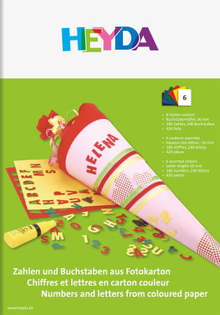 Kit Creativ cu Numere si Litere 23x33cm Heyda [0]
