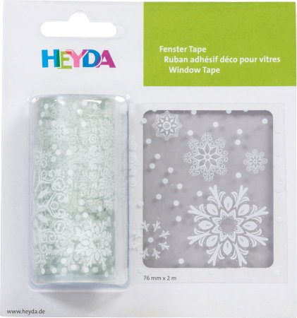 Banda autoadeziva/ Stickere Fereastra - BANDA AUTOADEZIVA DECORATIVA FEREASTRA 200*7.5CM CRYSTAL ALB 3584482