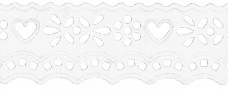 KP BANDA DECORATIVA HARTIE AUTOADEZIVA 17MM*2M DANTELA ALBA VALURI 4880080 [2]